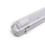 Noxion Pantalla LED Estanca Alojamiento Poseidon V2.0 | incl. 1x Noxion Tubo LED T8 Standard Output 9W 900lm - 840 Blanco Frio - 60cm
