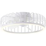 Brilliant Capo Ventilador De Techo Metal Plástico Blanco 32W 4200lm - 827-865 CCT | 480mm - Mando A Distancia Regulable