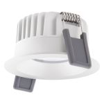 Ledvance Foco LED Fix Aluminium Blanco 8W 640lm 36D - 927 Luz muy Cálida | Recorte 68mm - IP44 - Mejor reproducción de color - Regulable