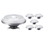 Multipack 6x Philips MASTER LED Foco G53 AR111 14.8W 875lm 24D - 927 Luz muy Cálida | Mejor reproducción de color - Regulable - Reemplazo 75W