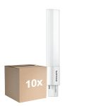 Multipack 10x Philips CorePro PL-S LED 5W - 830 Luz Cálida | 2-Pines - Reemplazo 11W