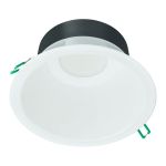Philips Downlight LED Coreline DN142B Aluminium Blanco 19.2W 2300lm 60D - 830 Luz Cálida | Recorte 200mm - IP20 - Regulable - Blanco Reflector - Emergency