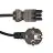 Noxion GST-Compatible Cable de alimentación - Hembra + Schuko Europlug - Negro 1.5m - 3 pole 0.75mm2