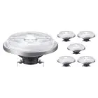 Multipack 6x Philips MASTER LED Foco G53 AR111 10.8W 620lm 24D - 930 Luz Cálida | Mejor reproducción de color - Regulable - Reemplazo 50W