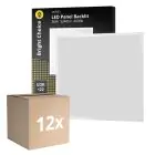 Multipack 12x Bright Choice Panel LED Backlit 36W 3240lm - 840 Blanco Frio | 60x60cm - UGR 