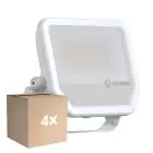 Multipack 4x Ledvance Proyector LED Aluminium Blanco 41W 6000lm 100D - 840 Blanco Frio | IP66 - Simétrico