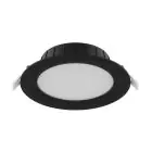 Noxion Downlight LED Hera Plano Empotrado Negro 15W 1500lm 80D - 827-830-840 CCT | 168mm - Recorte 144mm
